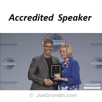 Joe Grondin - Accredited Speaker